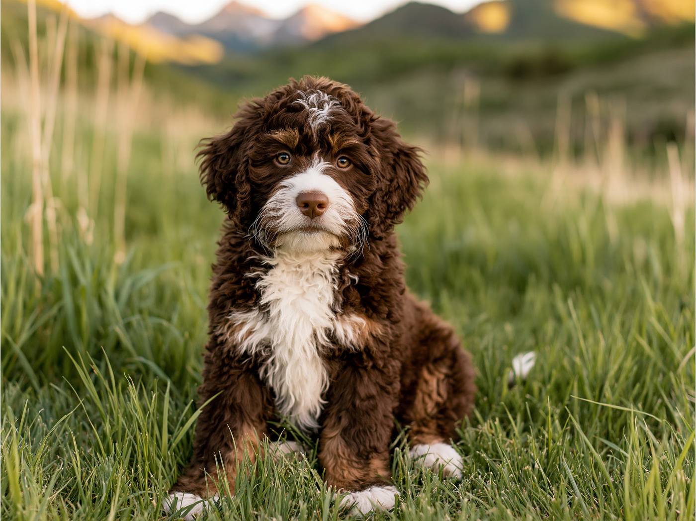 Cedar, a Mini Bernedoodle puppy
