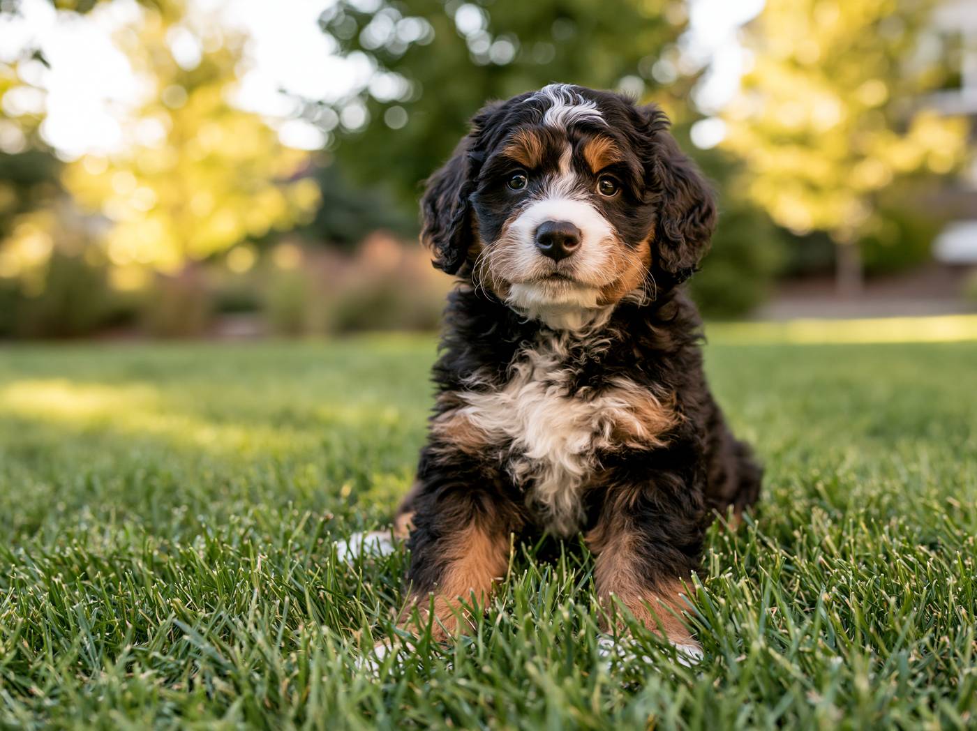 Juniper Jr., a Mini Bernedoodle puppy