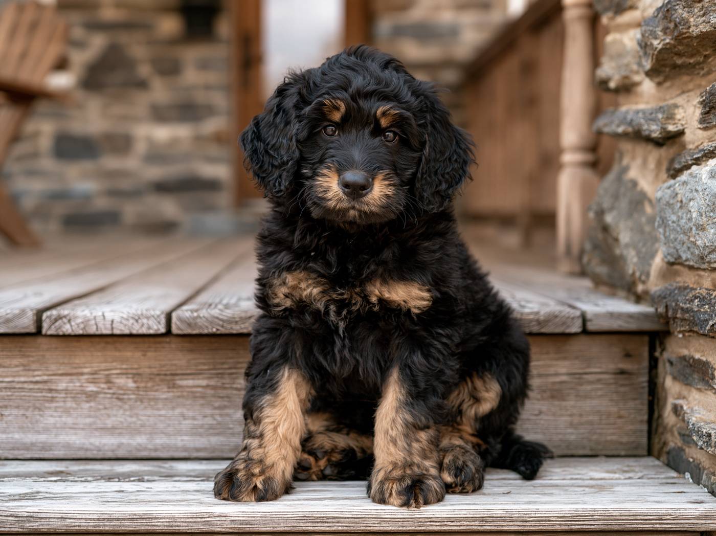Bodie, a Standard Bernedoodle puppy