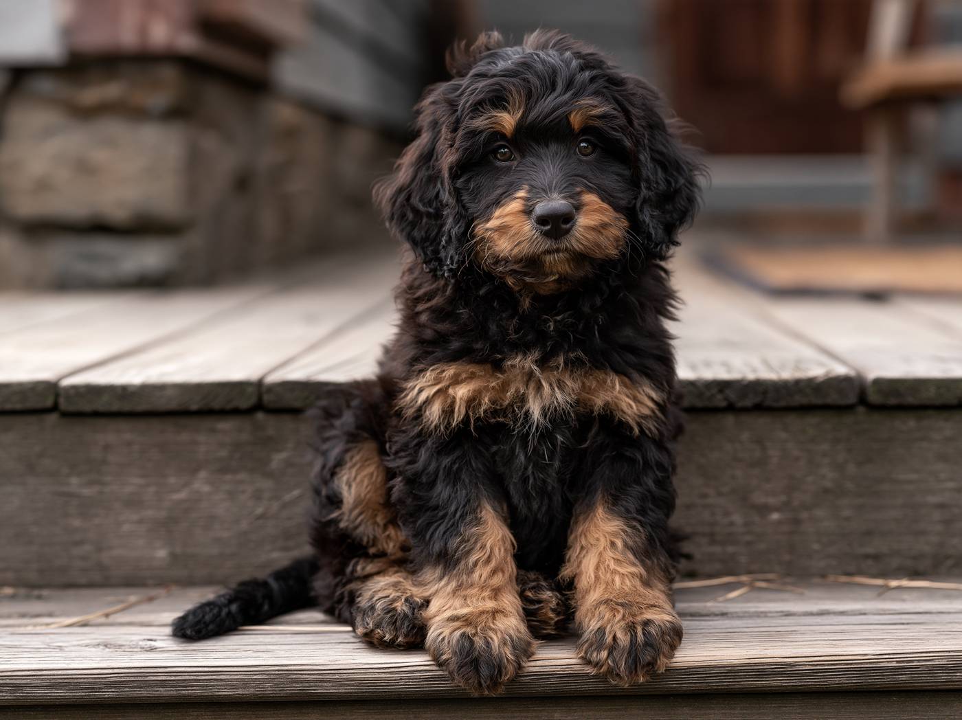 Rowan, a Standard Bernedoodle puppy