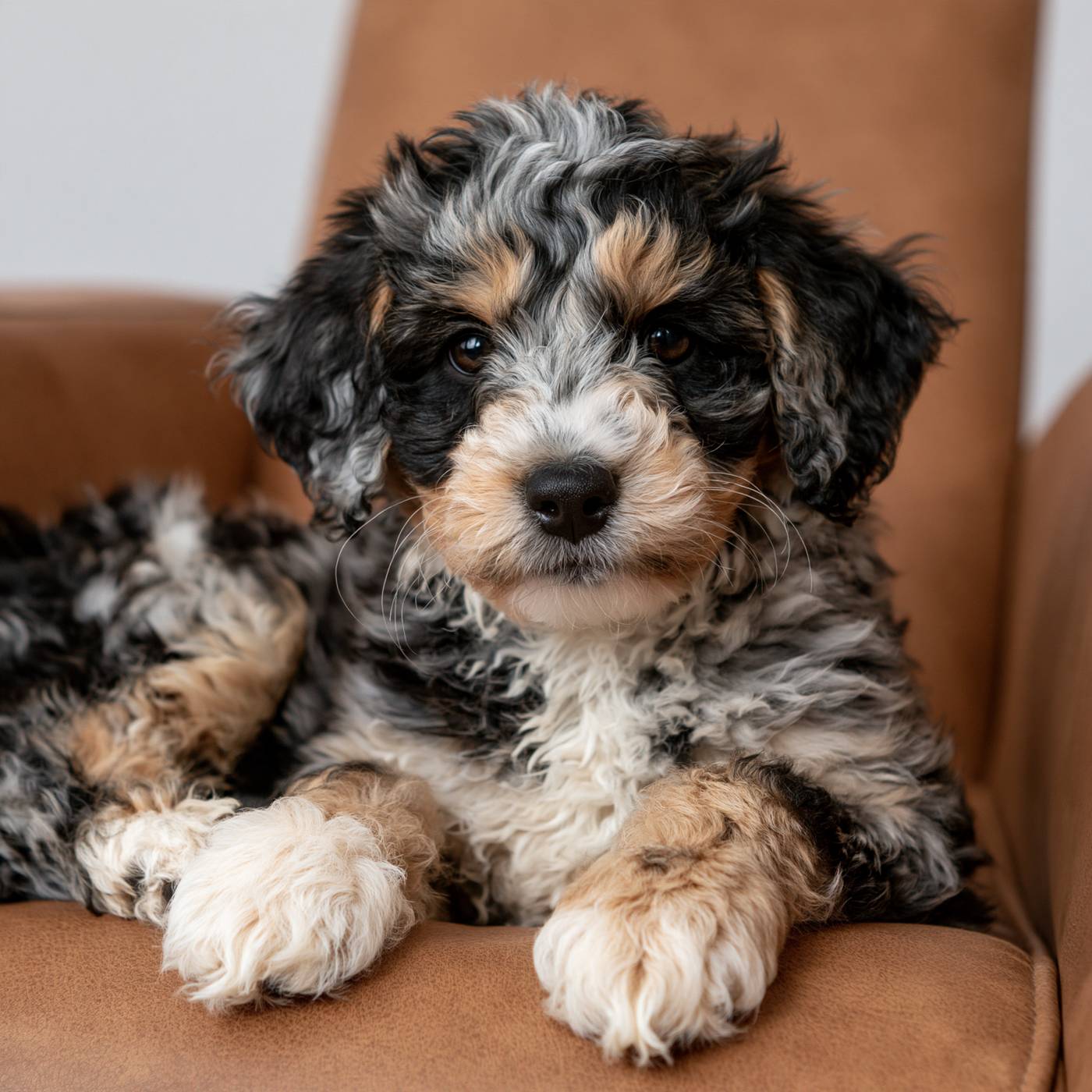 Willow Jr., a Mini Bernedoodle puppy