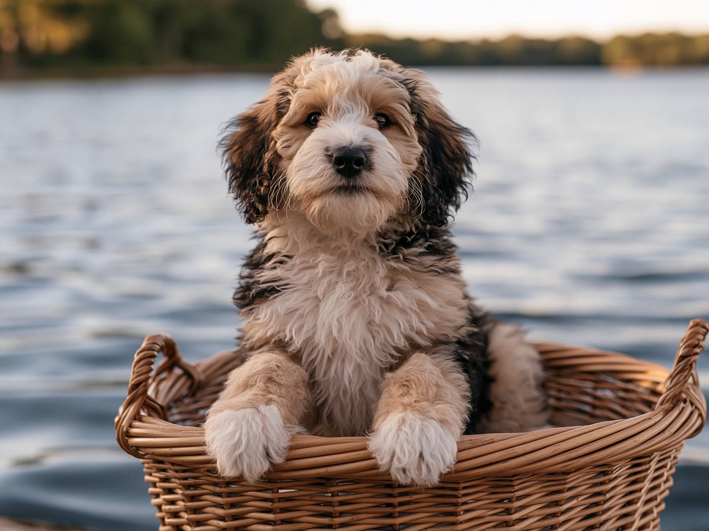 Pearl, a Standard Bernedoodle puppy